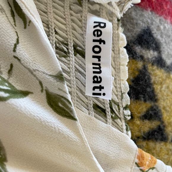 REFORMATION Dominique Citron Dress NWT - Picture 9 of 10